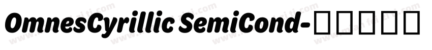 OmnesCyrillic SemiCond字体转换